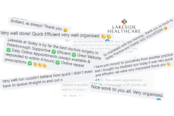 Feedback from Yaxley patients