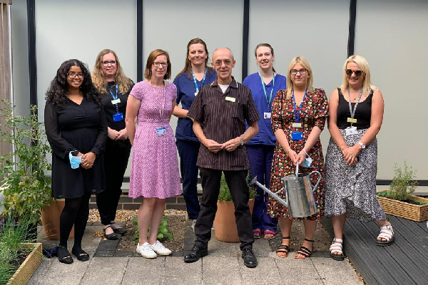 The eco group in the garden