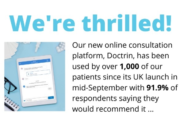 Doctrin hits 1,000 patient milestone!